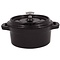 Vogue gietijzeren mini ronde braadpan zwart