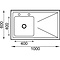 Vogue RVS Spoeltafel Links 100 cm