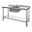 Vogue Inox Spoelwerktafel - 150x60x90(h)cm