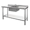 Vogue Inox Spoelwerktafel - 150x60x90(h)cm