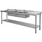 Vogue Rvs spoelbak Dubbel 240 cm