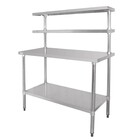 Vogue RVS Werktafel & Wandplanken 180(b)x150(h)x60(d) cm