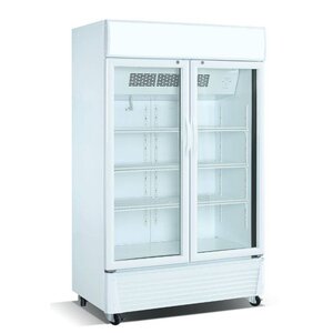 Combisteel Koelkast met wielen en glazen deur - 590 Liter