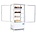 Polar Compacte witte Koeldisplay met glazen deur 87 liter