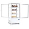 Polar Compacte witte Koeldisplay met glazen deur 87 liter