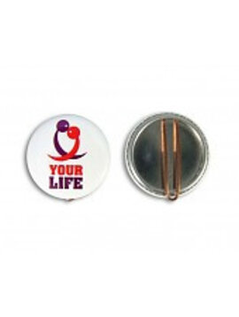 Button met Clipsluiting 37 mm vanaf