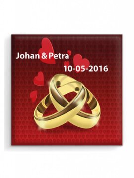 Vierkant met speld 5,2x5,2 cm vanaf