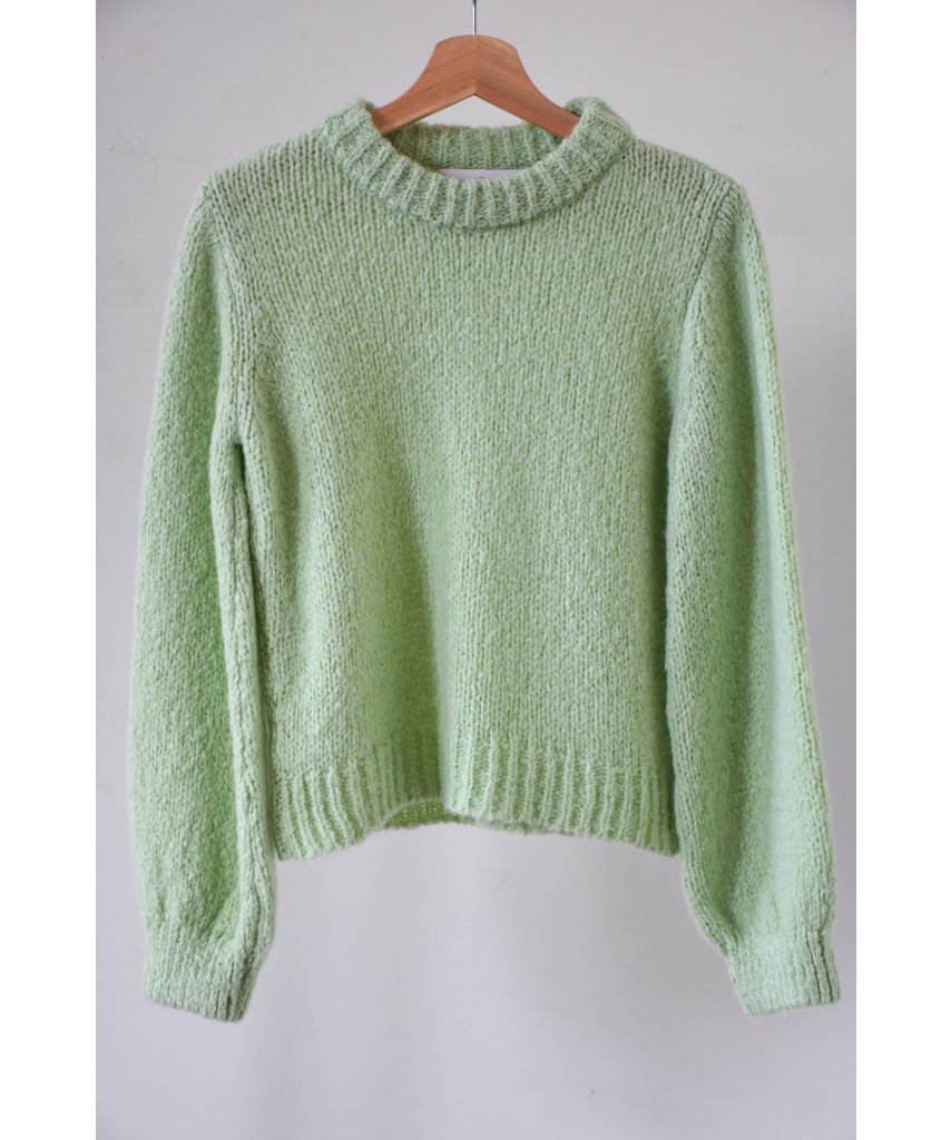 mint green sweater