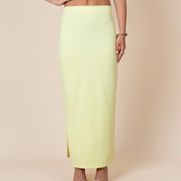 Stretchy Maxi Skirt Yellow