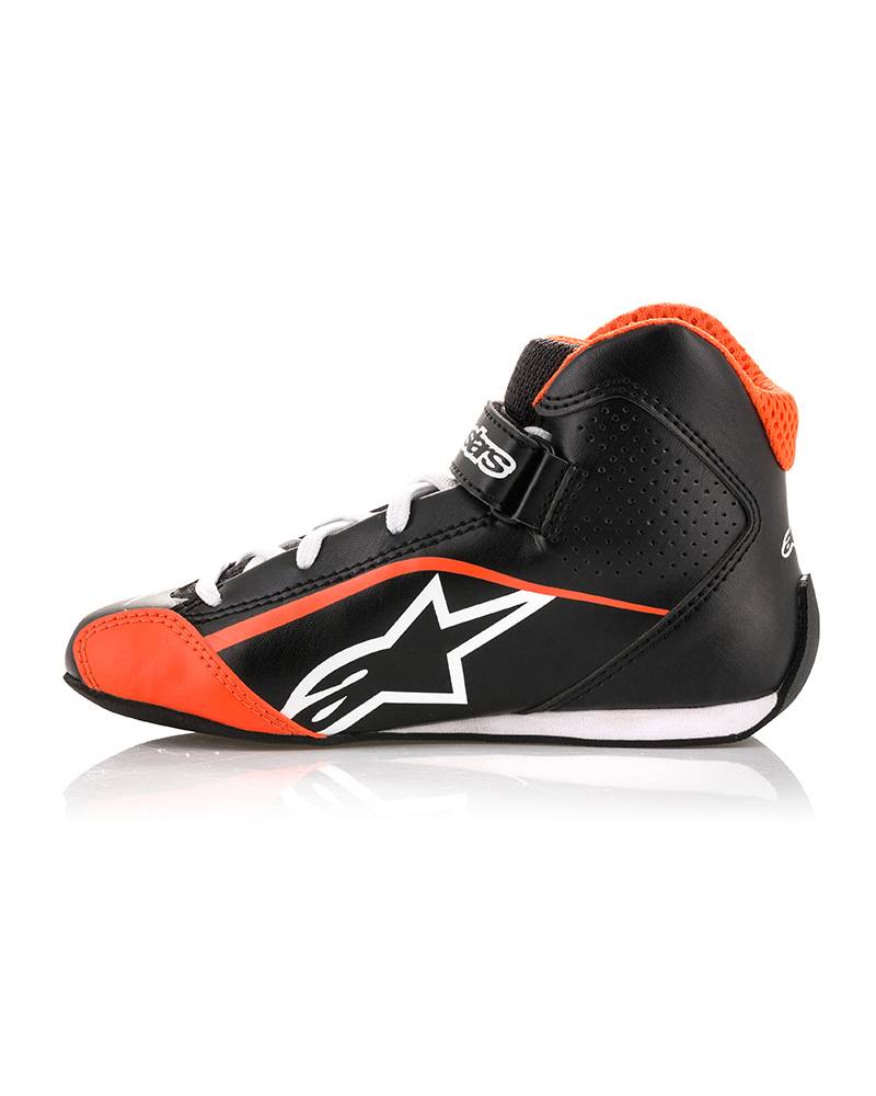 Alpinestars Tech-1 KS Shoe Junior Zwart/Wit/Fluo Orange