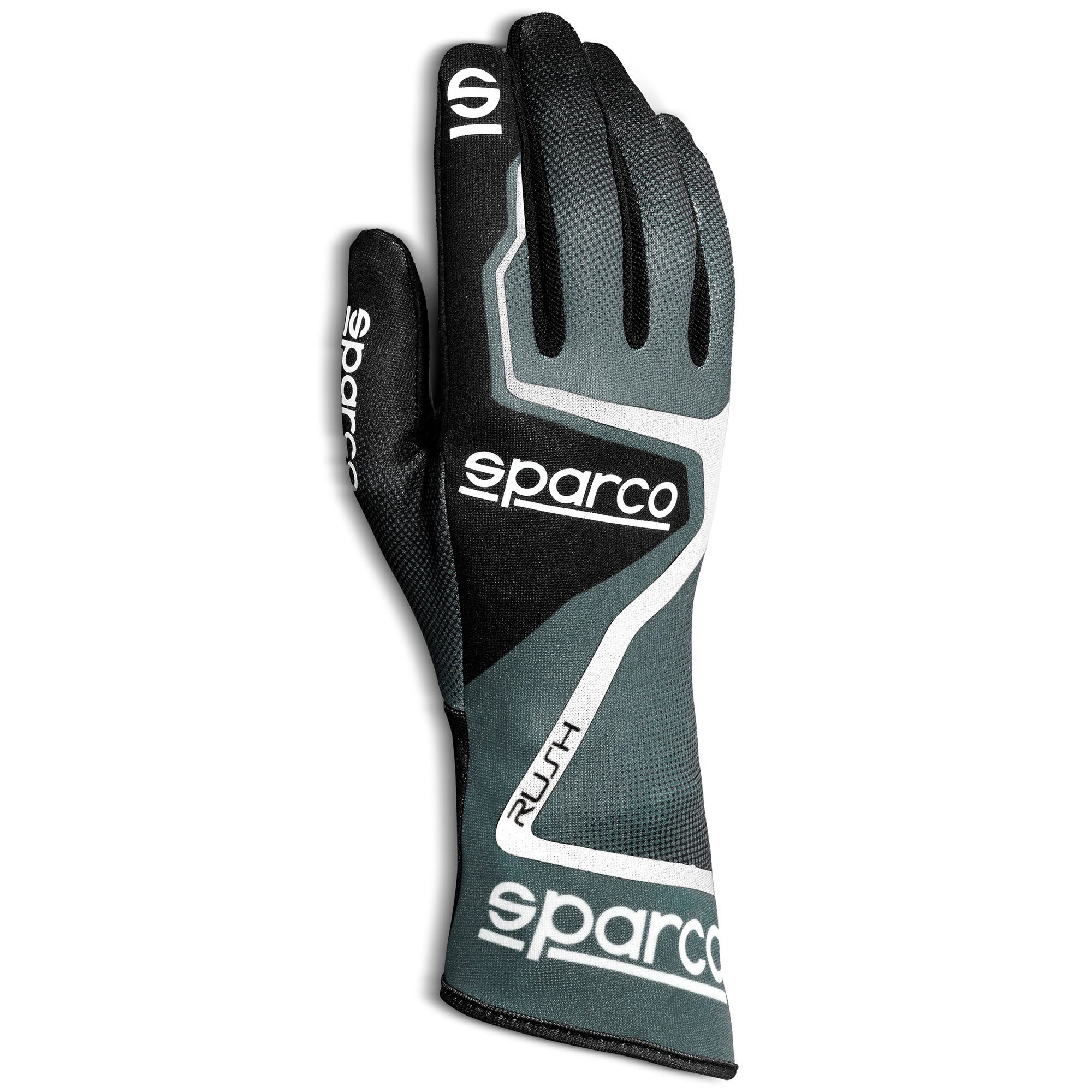 Guantes SPARCO RUSH GREY BLACK • Diseñado al completo.