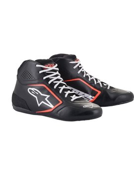 Alpinestars Tech-1 K Start v2 Shoe Black Red Fluo