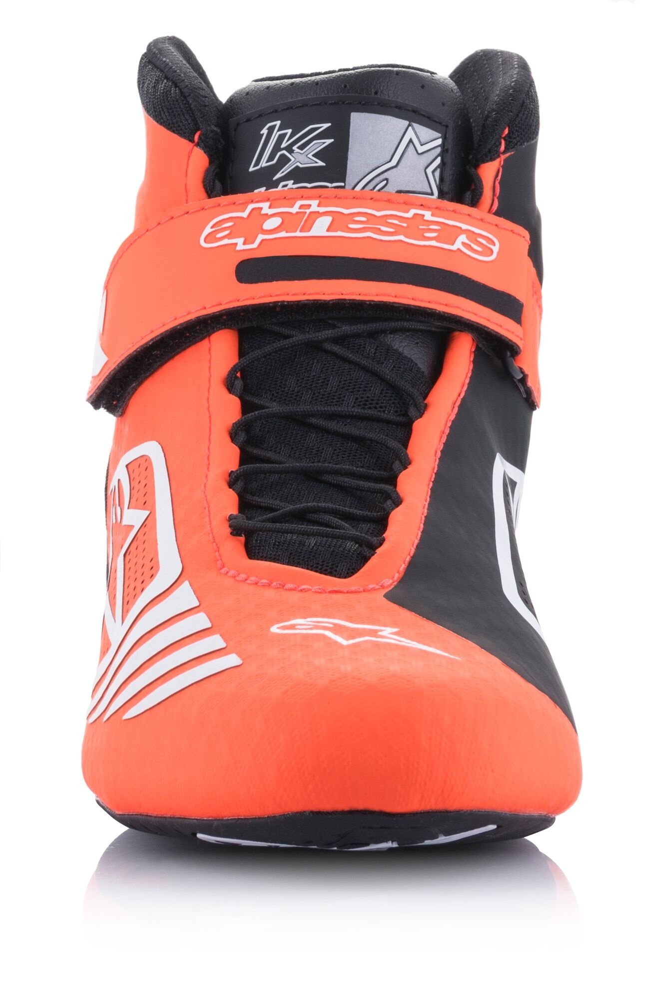 Alpinestars Tech-1 KX Shoe Black-Orange Fluo-White