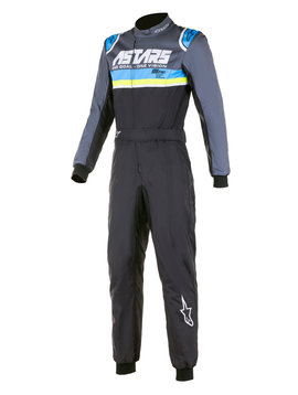 Alpinestars KMX-9 V2 Graphic 4 Noir-Cyan-Jaune Fluo