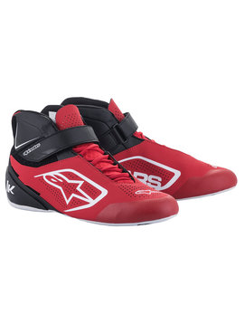 Alpinestars Tech-1 K V2 Schoenen Rood-Zwart-Wit