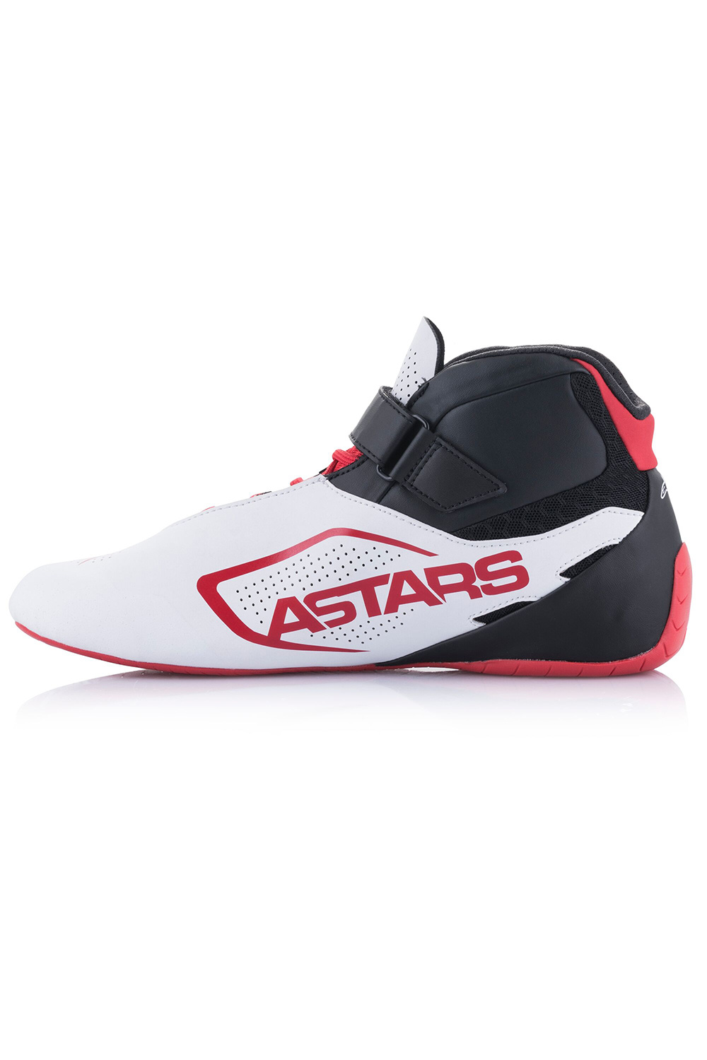 Alpinestars Tech-1 K V2 Schuhe Weiß-Schwarz-Rot