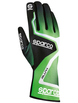 Sparco Rush Gloves Green White