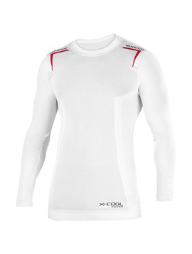 Sparco T-shirt K-Carbon Langarm Weiß