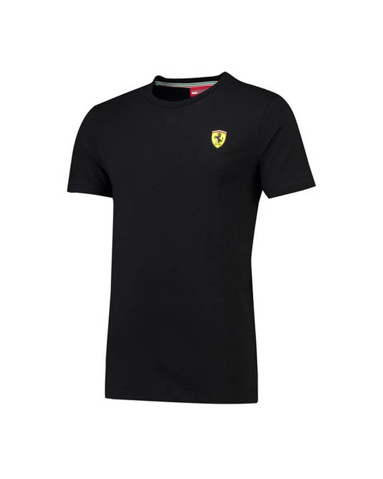 F1 | Ferrari | Tee - Mens Fashion Black Crew Classic Racing Neck 