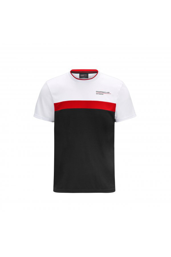Porsche Porsche FW Colour Contrast T-Shirt Schwarz Weiß Rot