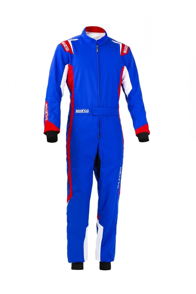 Sparco combinaison Thunder Bleu Rouge - Racing Fashion