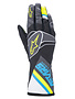 Alpinestars Tech-1K Race V2 Graphic Handschuhe Schwarz-Cyan-Fluo Gelb