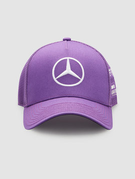 Mercedes Lewis Hamilton 2022 Team Trucker Cap Purple