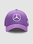Mercedes Lewis Hamilton 2022 Team Trucker Kappe Lila