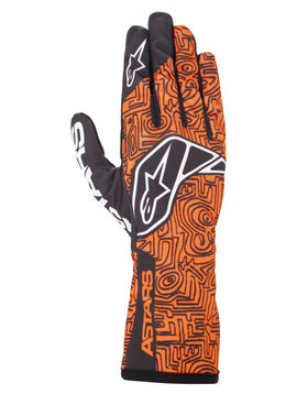 Alpinestars Tech-1K Race V2 Handschuhe Vertical Orange/Schwarz