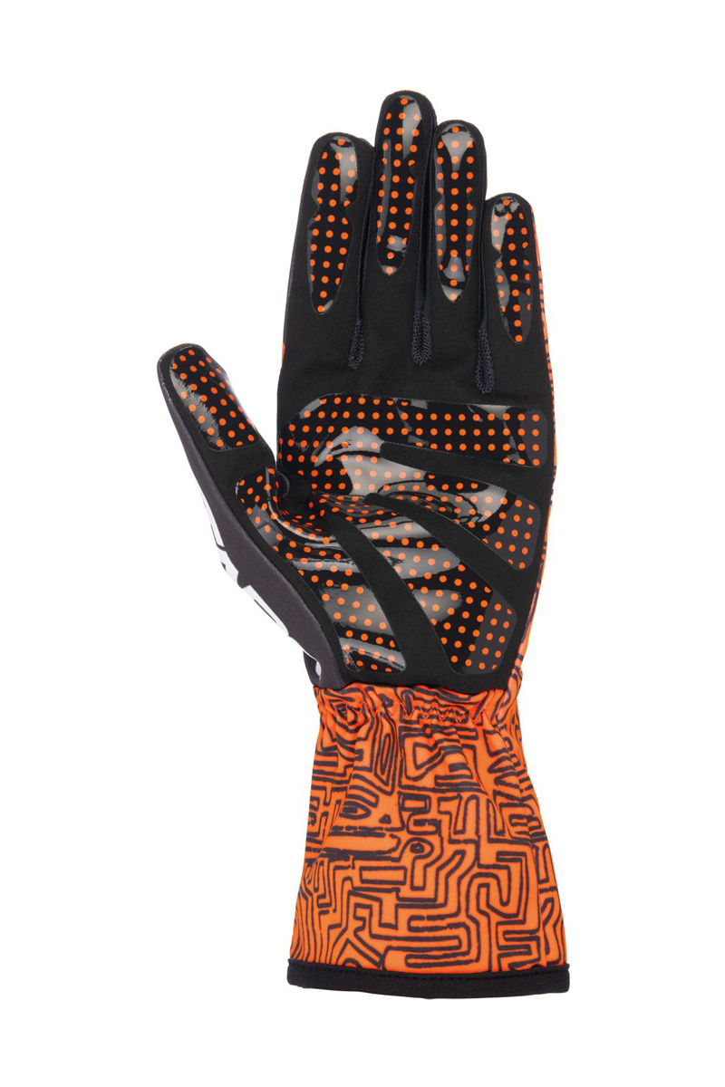 Alpinestars Tech-1K Race V2 Handschuhe Vertical Orange/Schwarz
