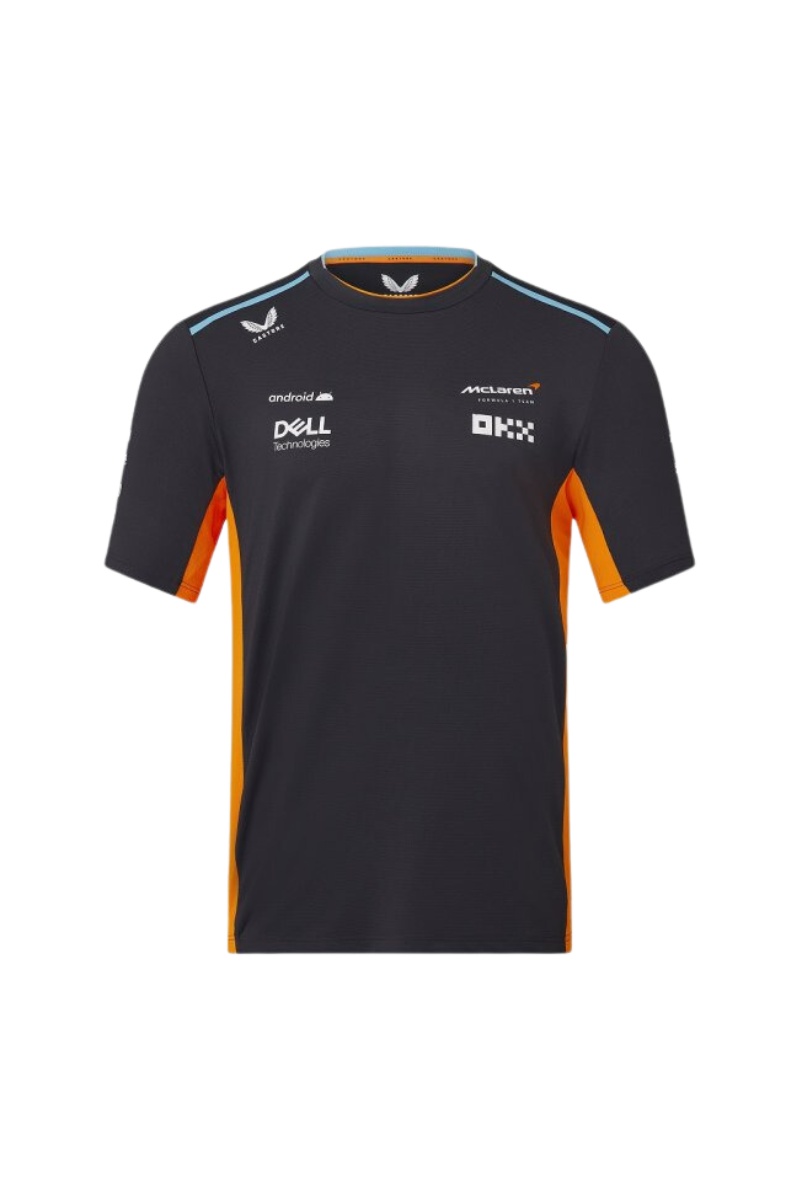 McLaren Herren Team Set Up T-Shirt Grau Orange 2023