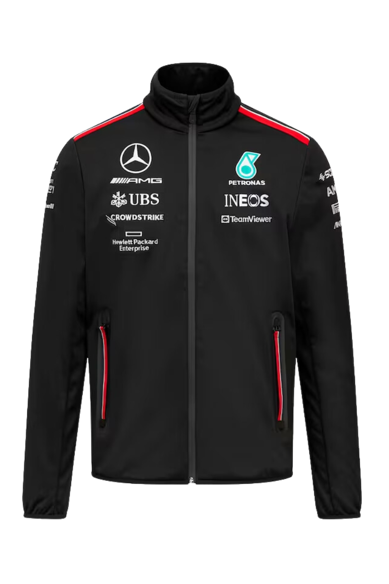 F1 Store Mercedes Softshell Jacket 2023 Mens Black