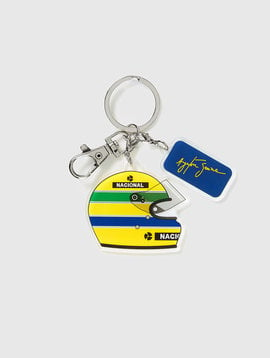 Ayrton Senna Helmet Keyring