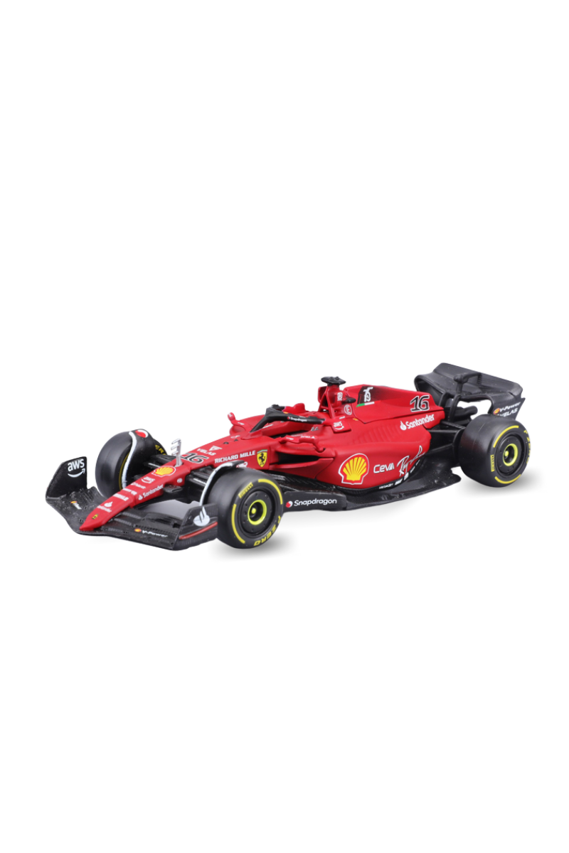 Ferrari Racing 1:43 schaal Burago Team Scuderia Leclerc F1-75 Model