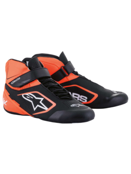 Alpinestars Tech-1 K V2 Schuhe Schwarz-Orange Fluo-Weiß