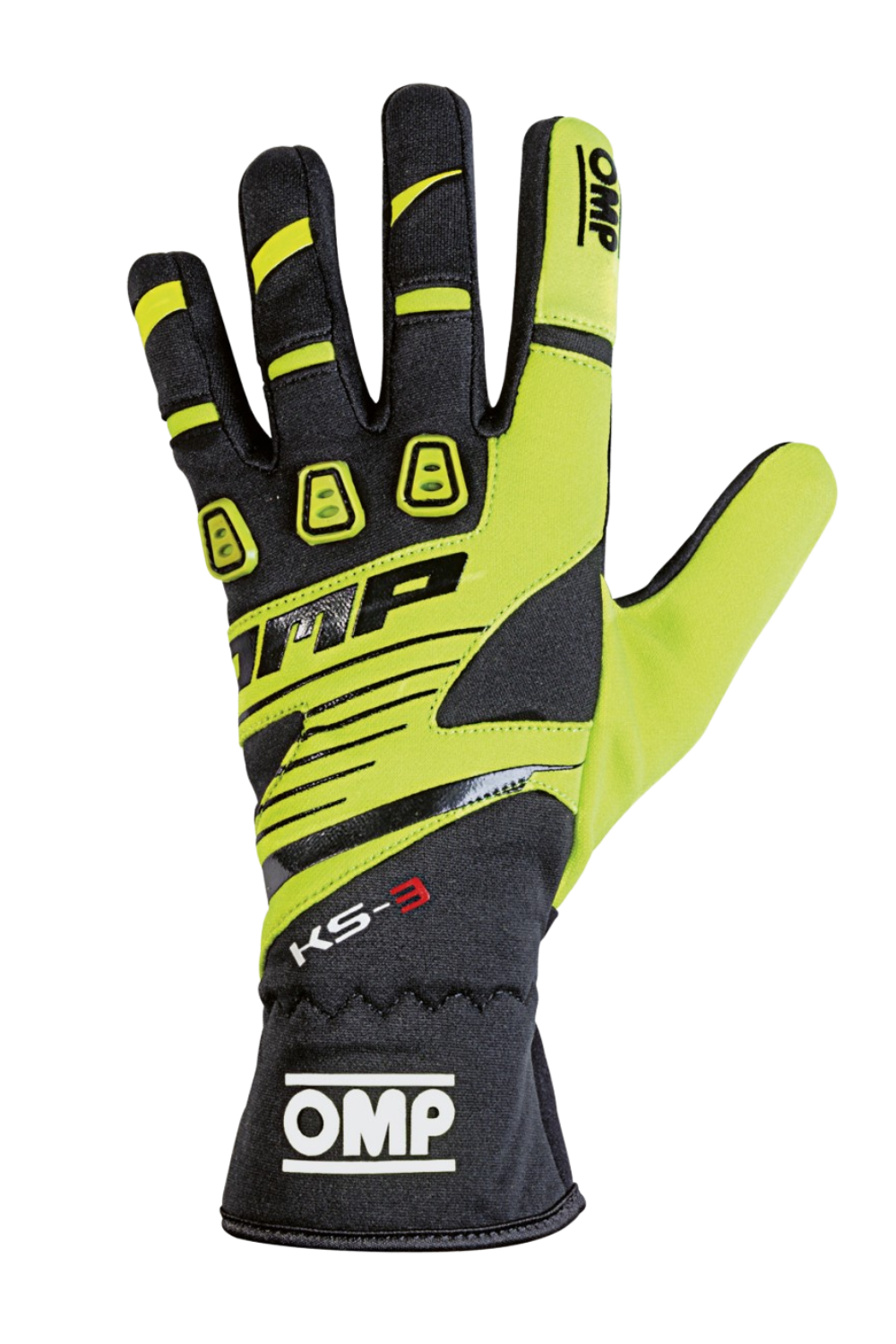 OMP KS-3 Gloves Black/Yellow Junior