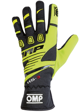 OMP KS-3 Gloves Black/Yellow