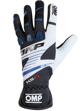 OMP KS-3 Gloves Black/Blue/White