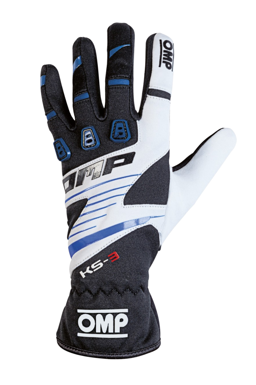 OMP KS-3 Handschoenen Zwart/Blauw/Wit