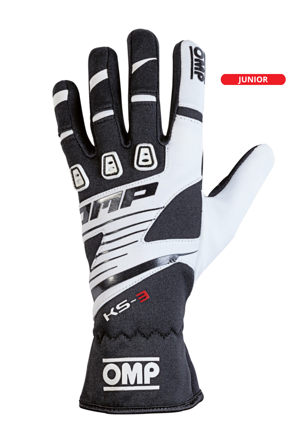 OMP KS-3 Gloves Black/White Junior