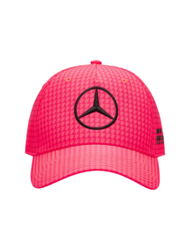 Mercedes AMG Petronas Driver Hamilton Casquette - Rose fluo