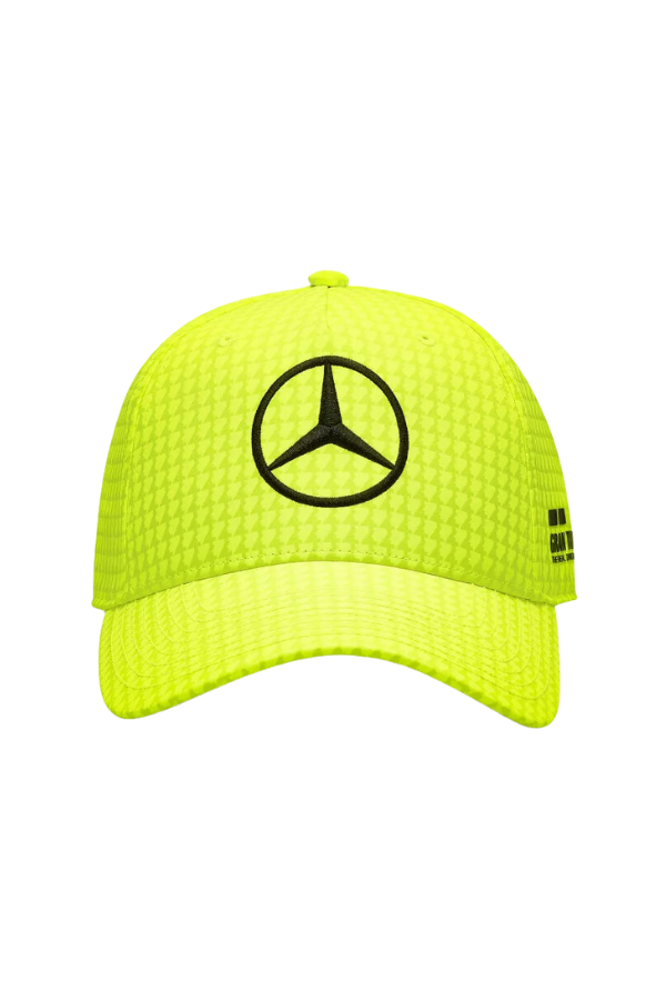 Mercedes AMG Petronas Driver Hamilton Kappe 2023 - Neongelb
