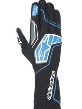 Alpinestars Tech-1 KX V4 Handschuhe Schwarz/Blau