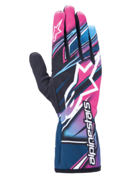 Alpinestars Tech-1K Race V2 Gloves Competition Pink/Dark Blue