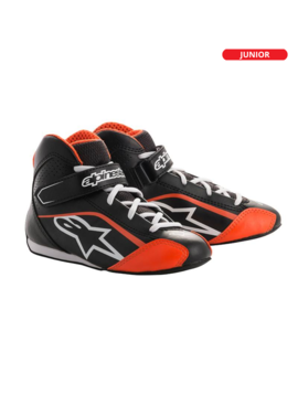 Alpinestars Tech-1 KS Shoe Junior Noir/Blanc/Orange Fluo