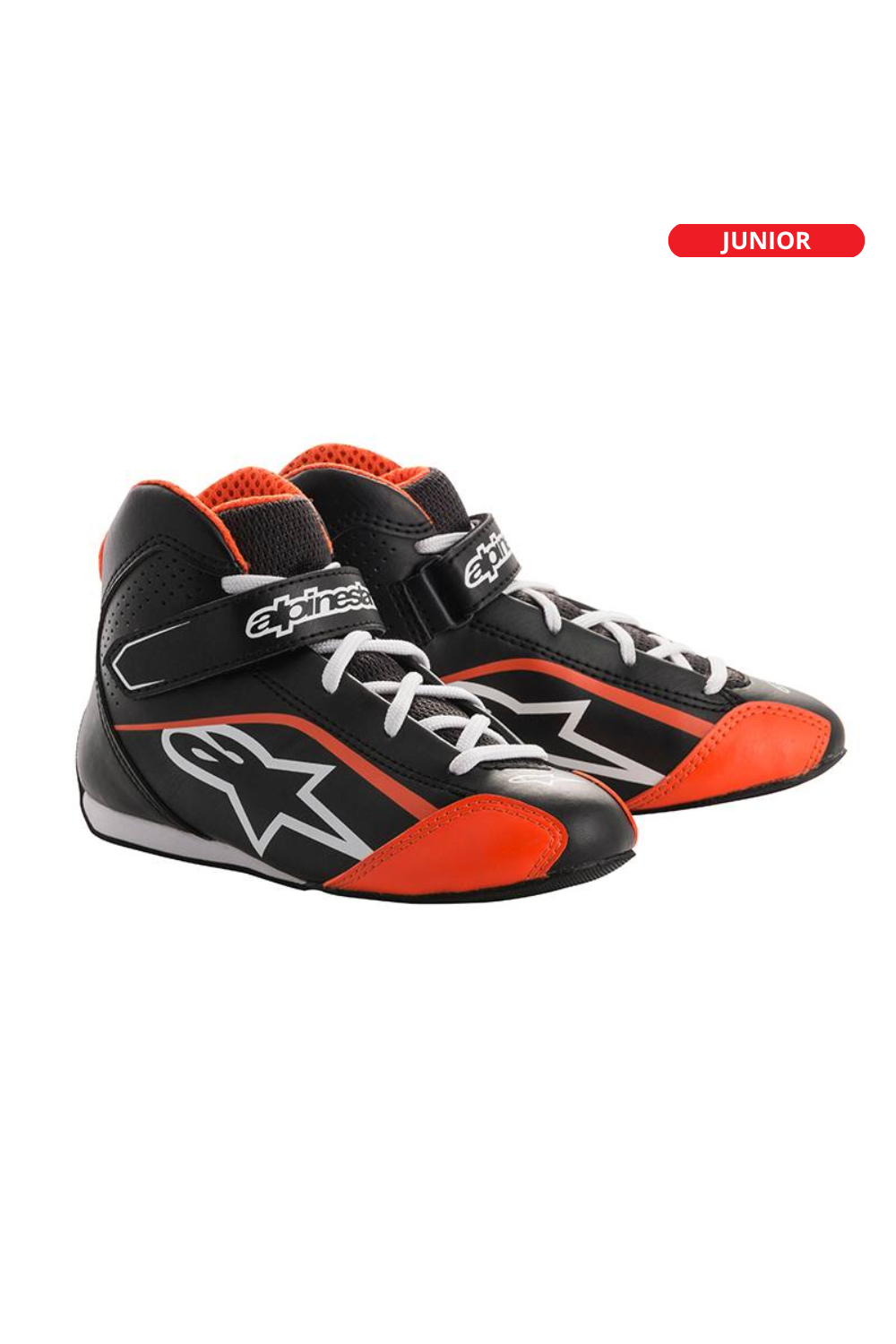 Alpinestars Tech-1 KS Shoe Junior Black/White/Orange/Fluo