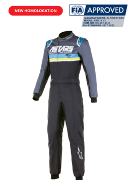 Alpinestars KMX-9 V3 Kart Overal Graph 4 Black/Grey