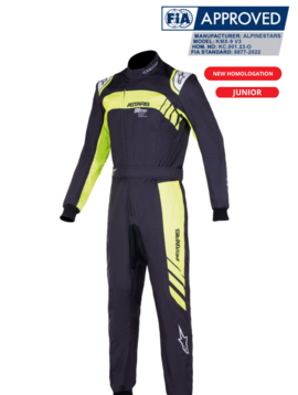 Alpinestars KMX-9 V3 Graph 3 Anzug Junior Schwarz/Gelb