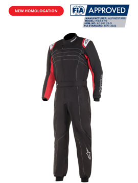 Alpinestars KMX-9 V3 Kart Overall Black/Red/White