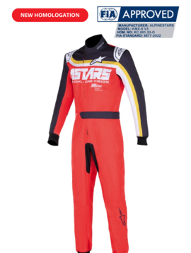 Alpinestars KMX-9 V3 Combinaison Karting Graph 2 Rouge/Noir